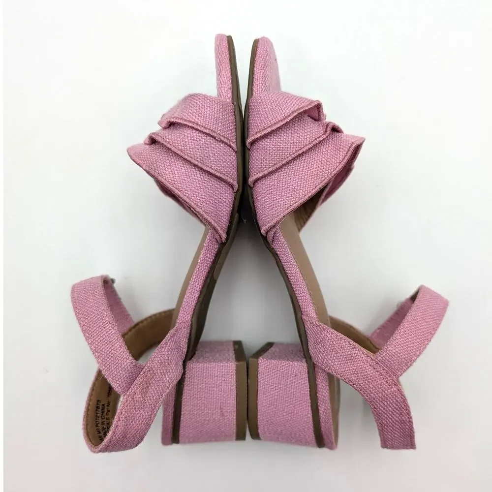 DV by Dolce Vita Govani Ruffle Sandals Open Toe Girls Pink Size US1 EU32